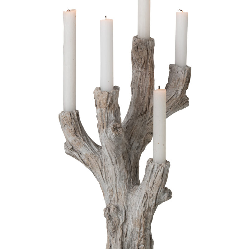 Großer Kerzenhalter aus Polyresin