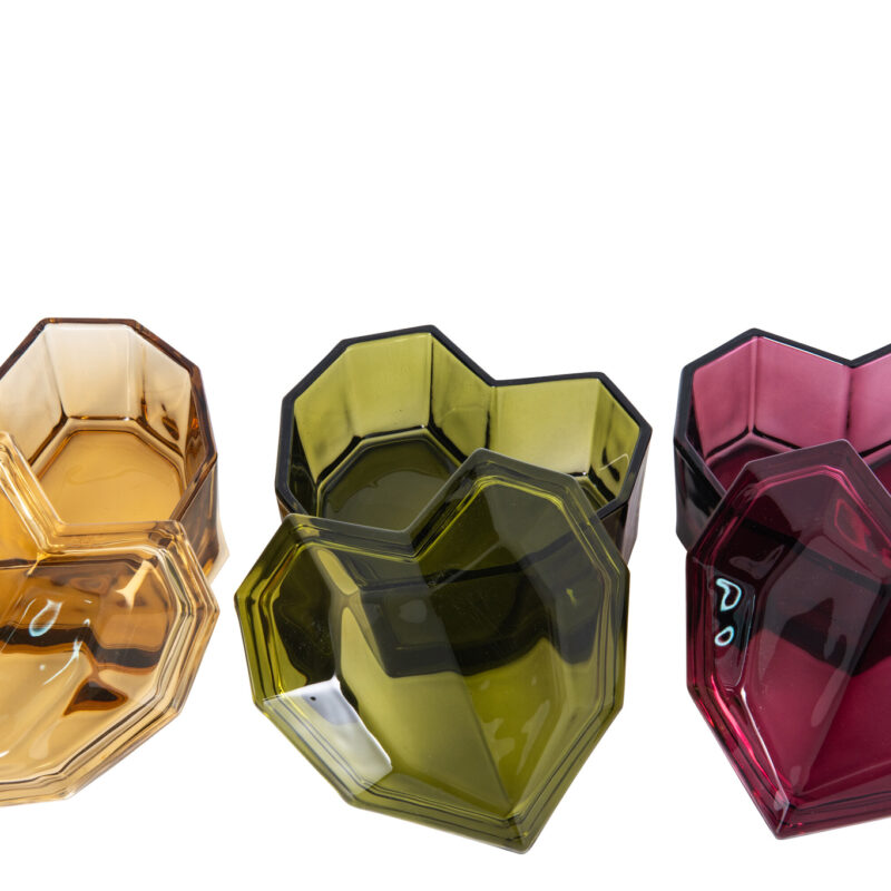 Herzglasboxen 3er Set