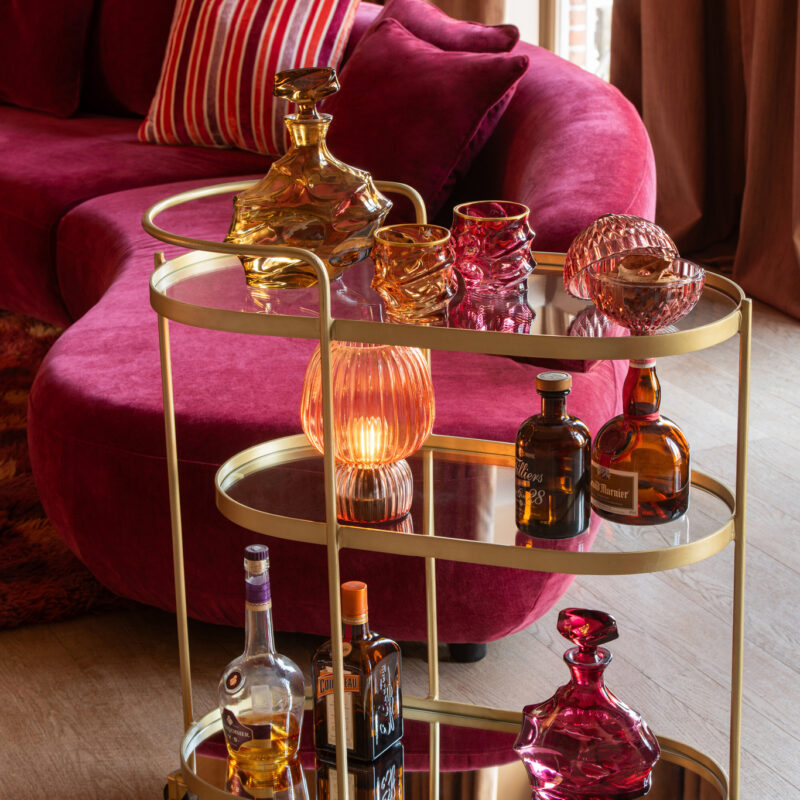 Karaffen Set mit goldenem Rand