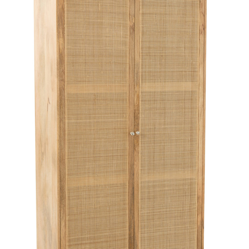 Geflochtener Holzschrank aus Mangoholz