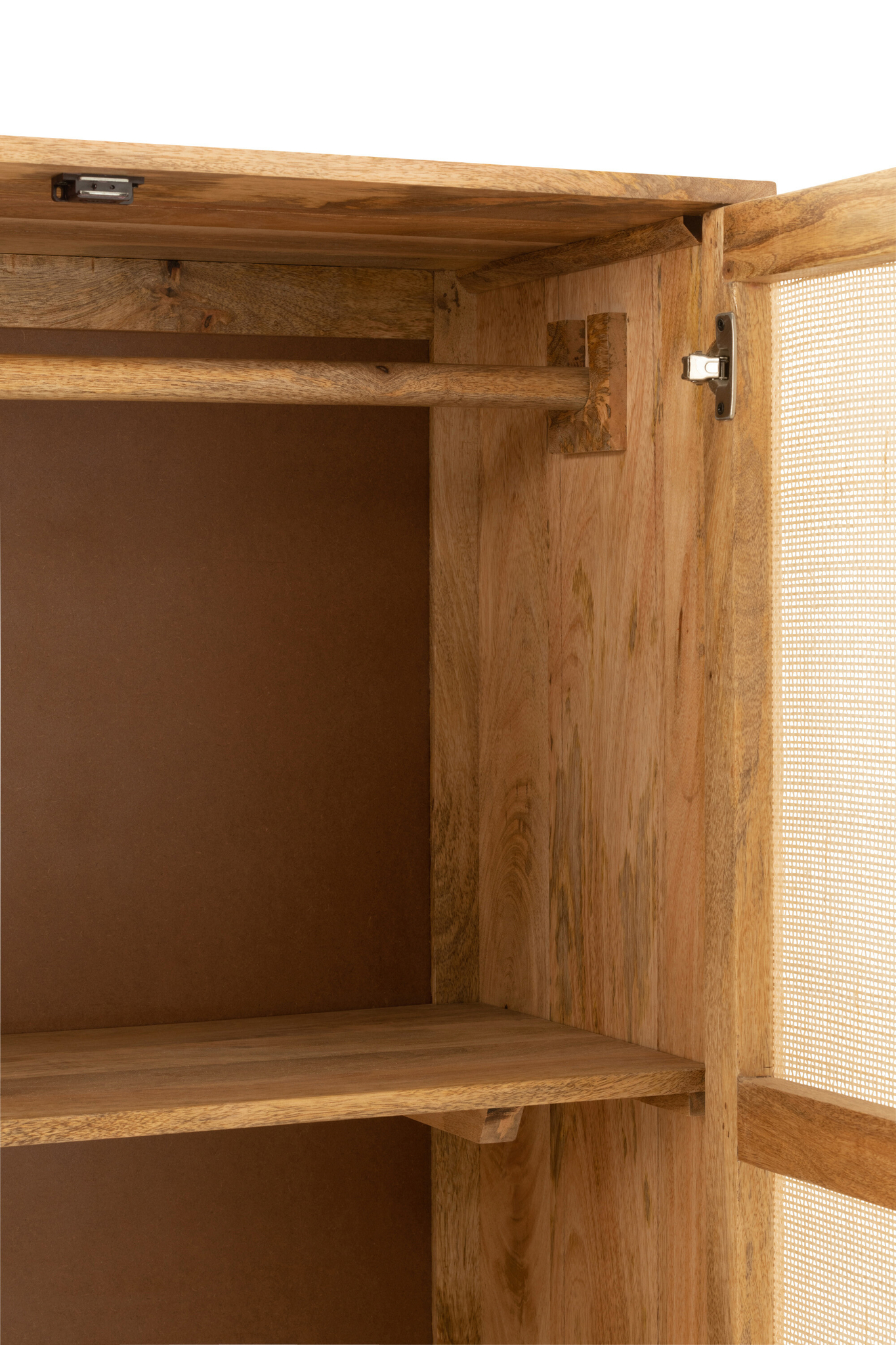 Geflochtener Holzschrank aus Mangoholz – Bild 8