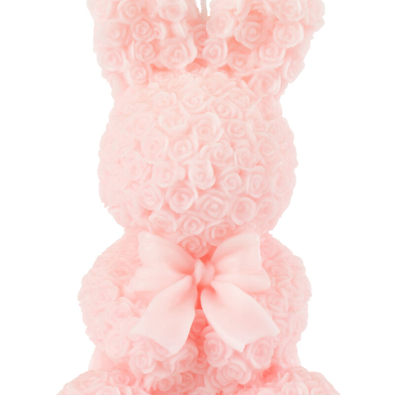 Große rosa Hasenkerze