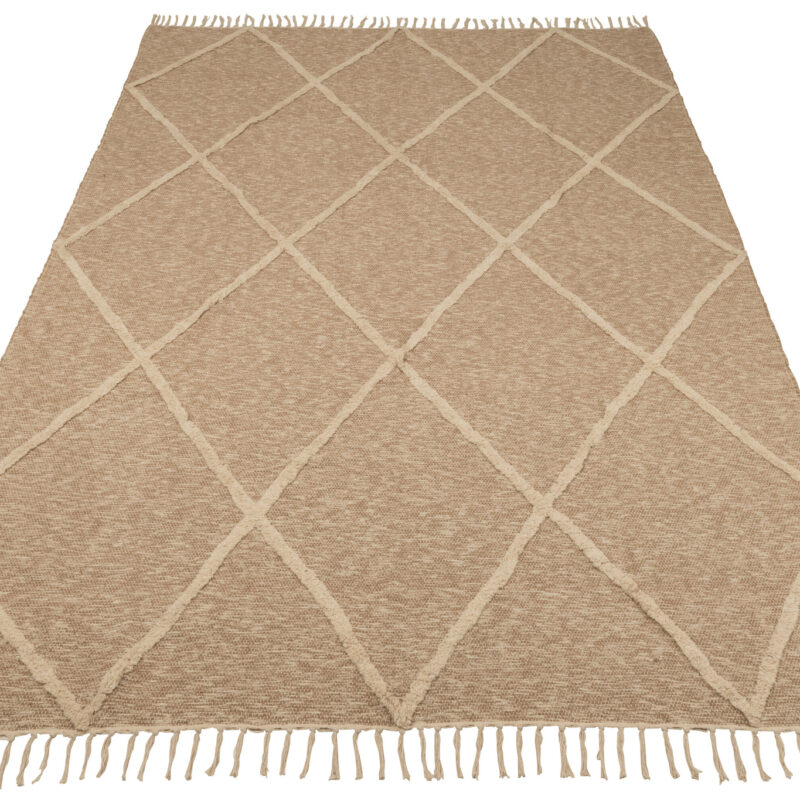 Teppich Neela Cotton in Beige