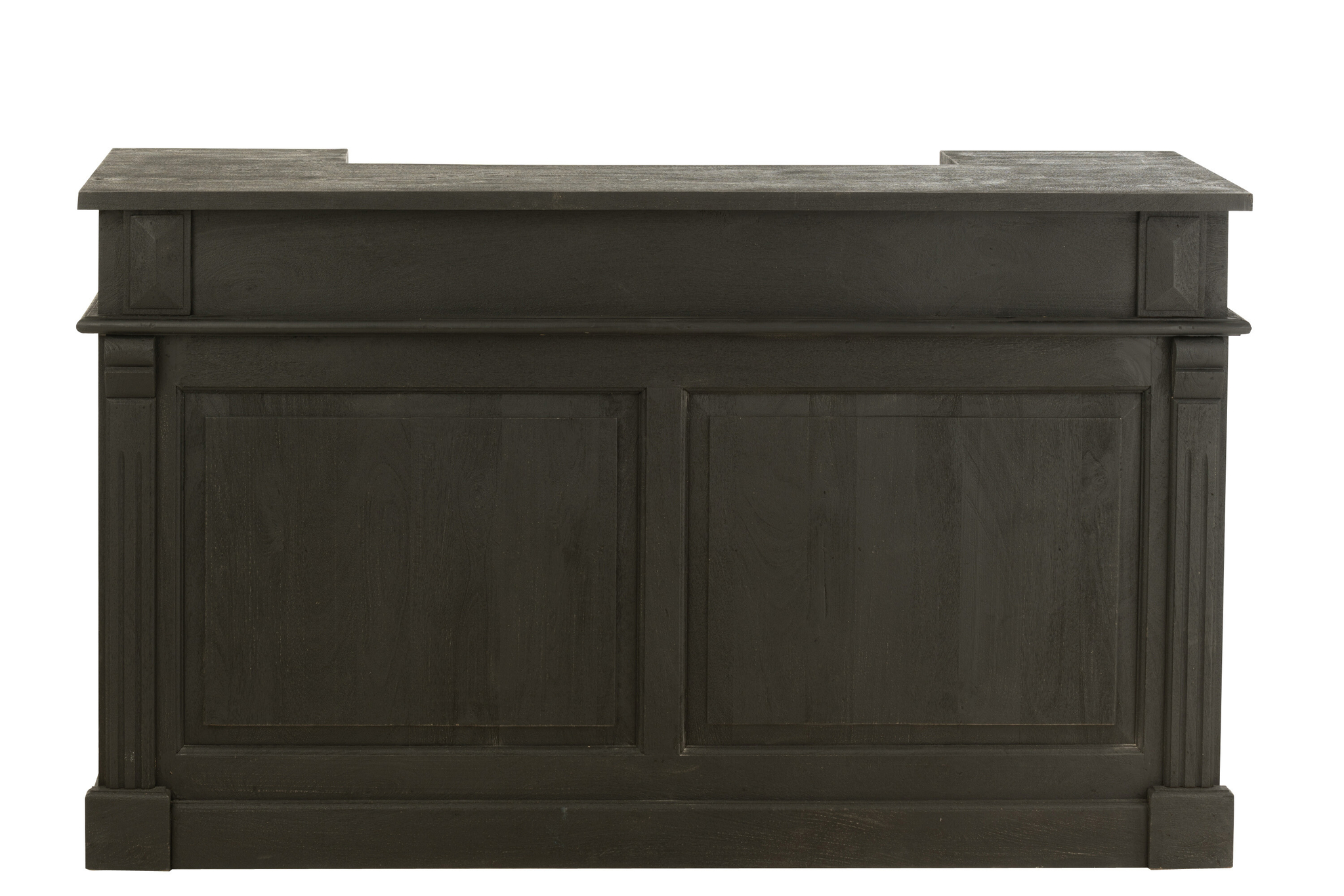 Schwarze Bar aus Mangoholz mit zwei Schubladen – Bild 3