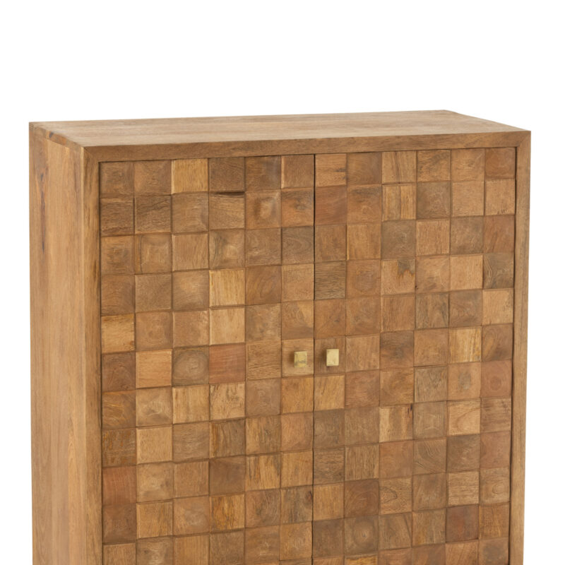 Schrank Nino aus Mangoholz und Metall