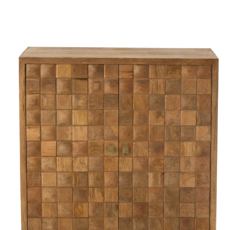 Schrank Nino aus Mangoholz und Metall