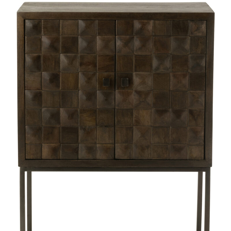 Schrank Pino aus Metall und Mangoholz