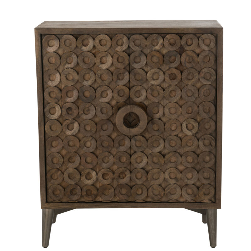 Zweiflügeliger Schrank aus Mangoholz