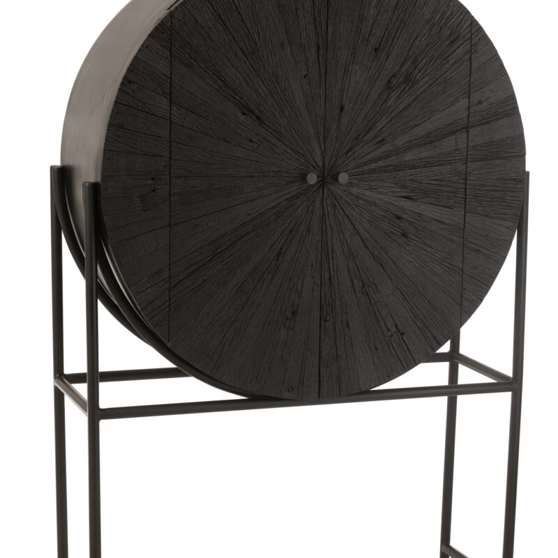 Bar-Schrank Shanil aus Holz und Metall