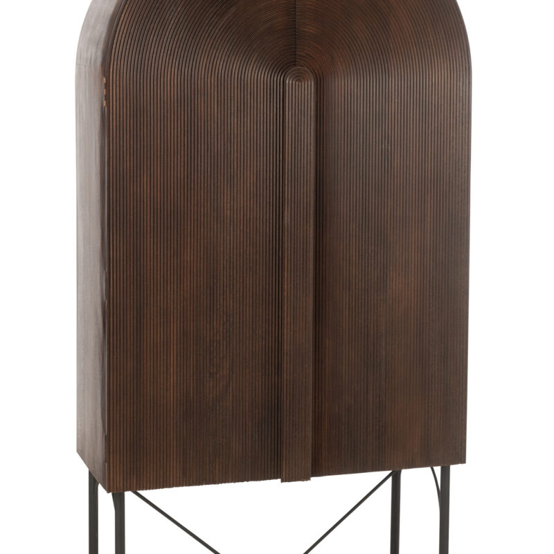 Aura-Regal aus Mangoholz und Metall