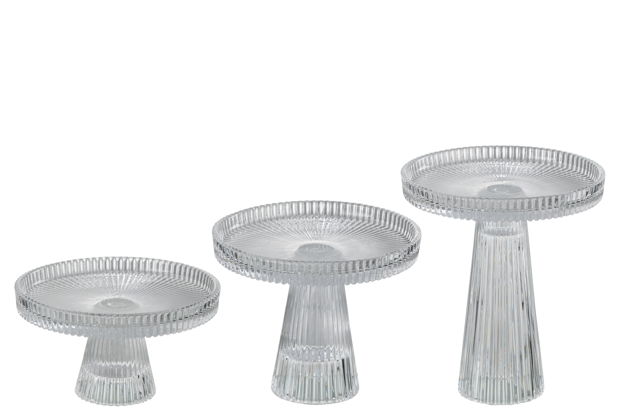 Kuchenplatten Set Nelly 3-teilig Glas transparent – Bild 2