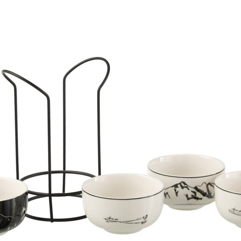 Schalen Set Windowbox schwarz/weiß