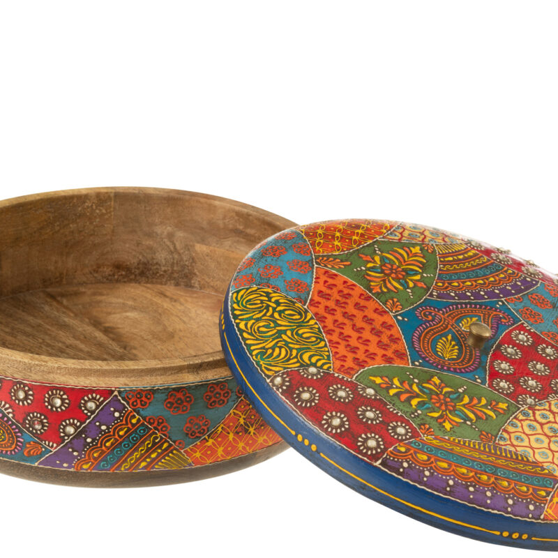 Runde Box „Delhi“ mit Deckel