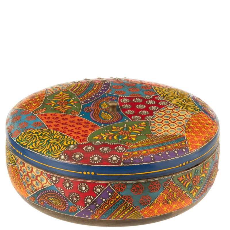Runde Box „Delhi“ mit Deckel