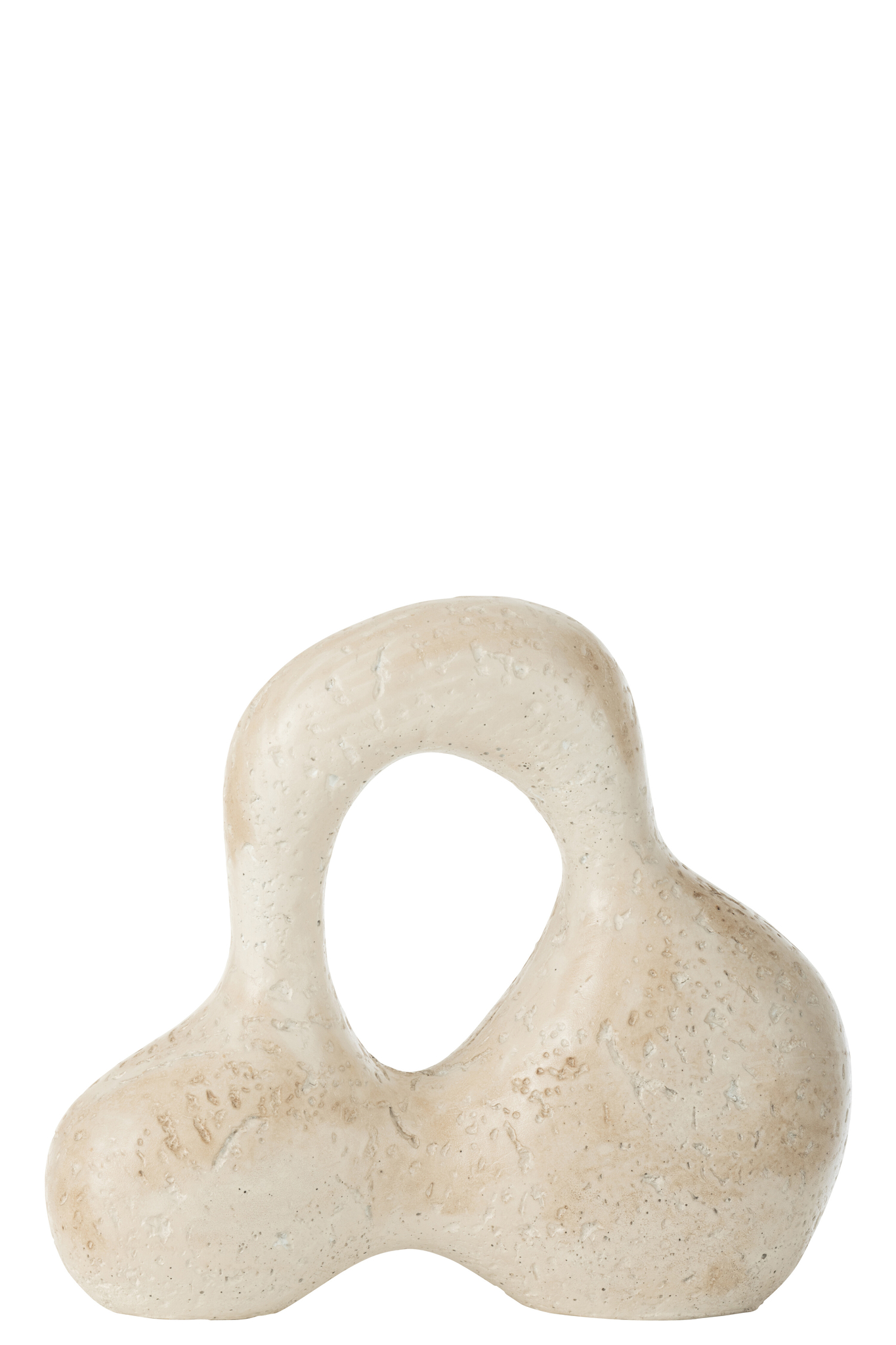 Abstrakte Keramikfigur Olina klein in Creme – Bild 2