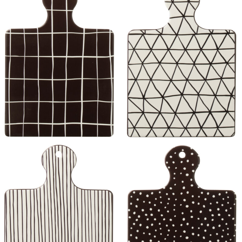 Käse Servier Set Windowbox aus Keramik 4 teilig