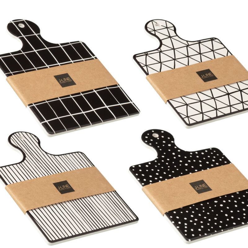 Käse Servier Set Windowbox aus Keramik 4 teilig