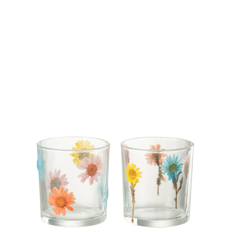 Teelichthalter Posy Glas Set 2-teilig