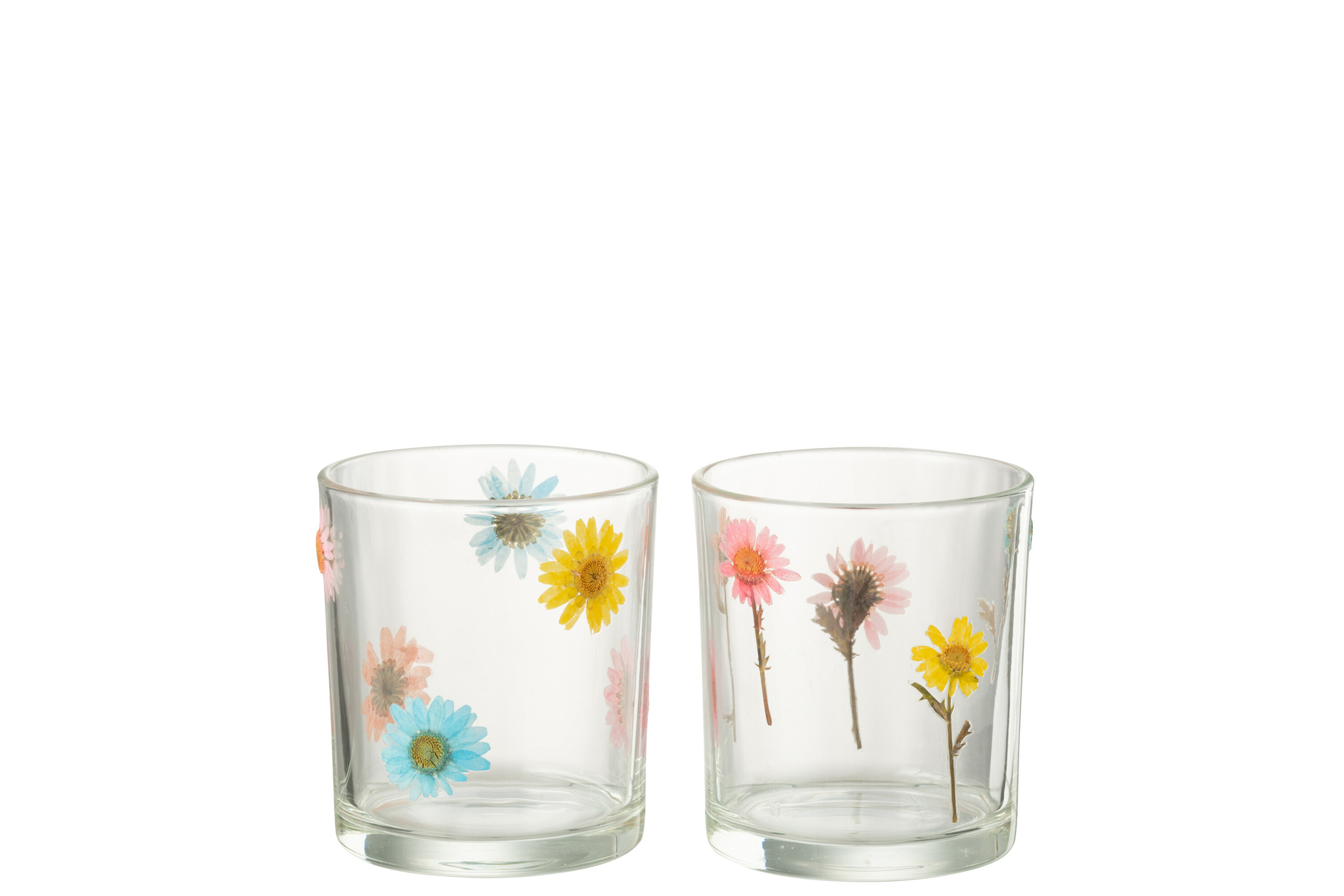 Teelichthalter Posy Glas mittel 2er Set