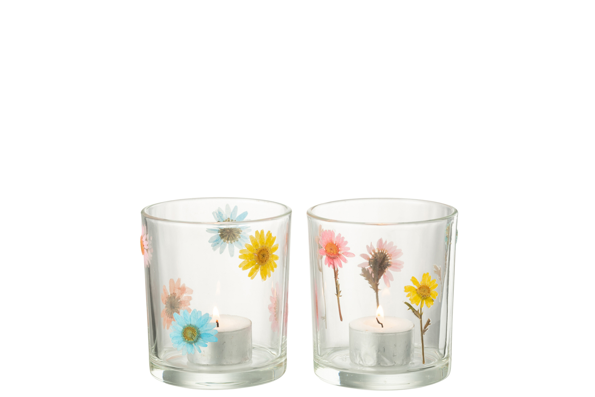Teelichthalter Posy Glas mittel 2er Set – Bild 2