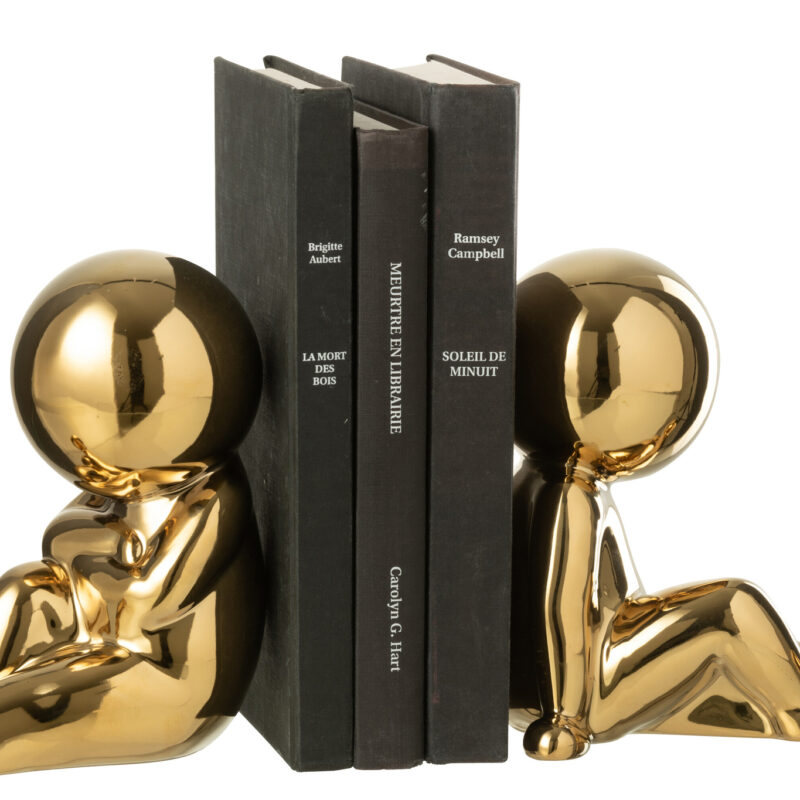 Buchstützen Set Marcel gold