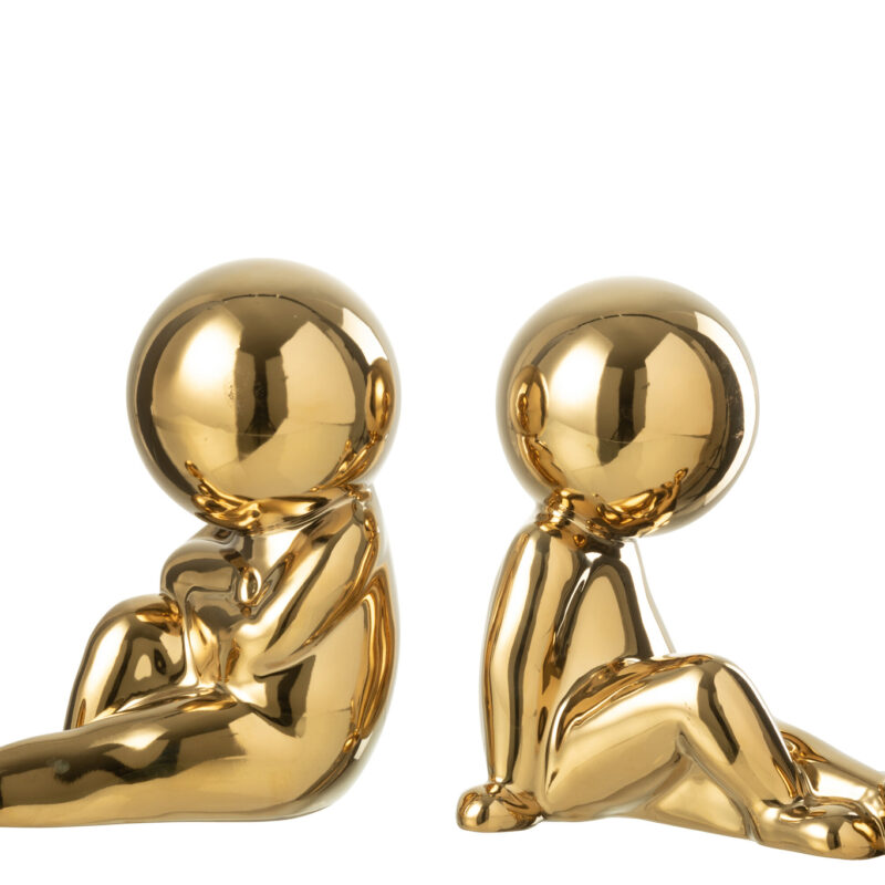 Buchstützen Set Marcel gold