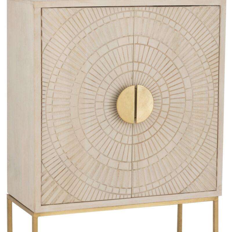 Schrank Rana aus Mangoholz und Metall