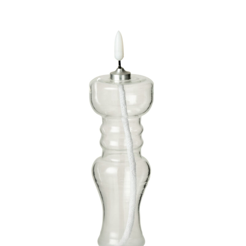 Transparente LED Kerze im Glas