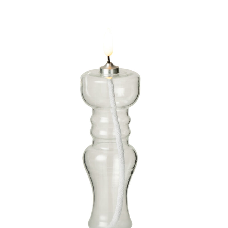 Transparente LED Kerze im Glas