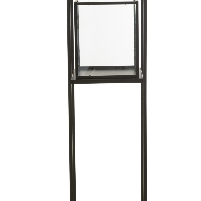 Windlicht Hurricane Square in Schwarz