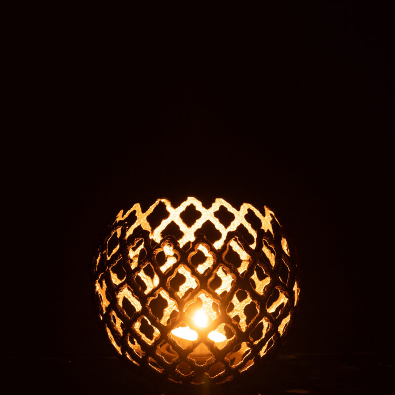 Kerzenhalter Aluminium gold