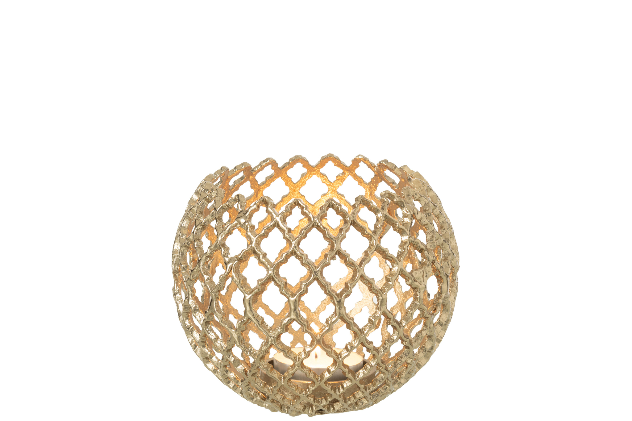 Kerzenhalter Aluminium gold groß