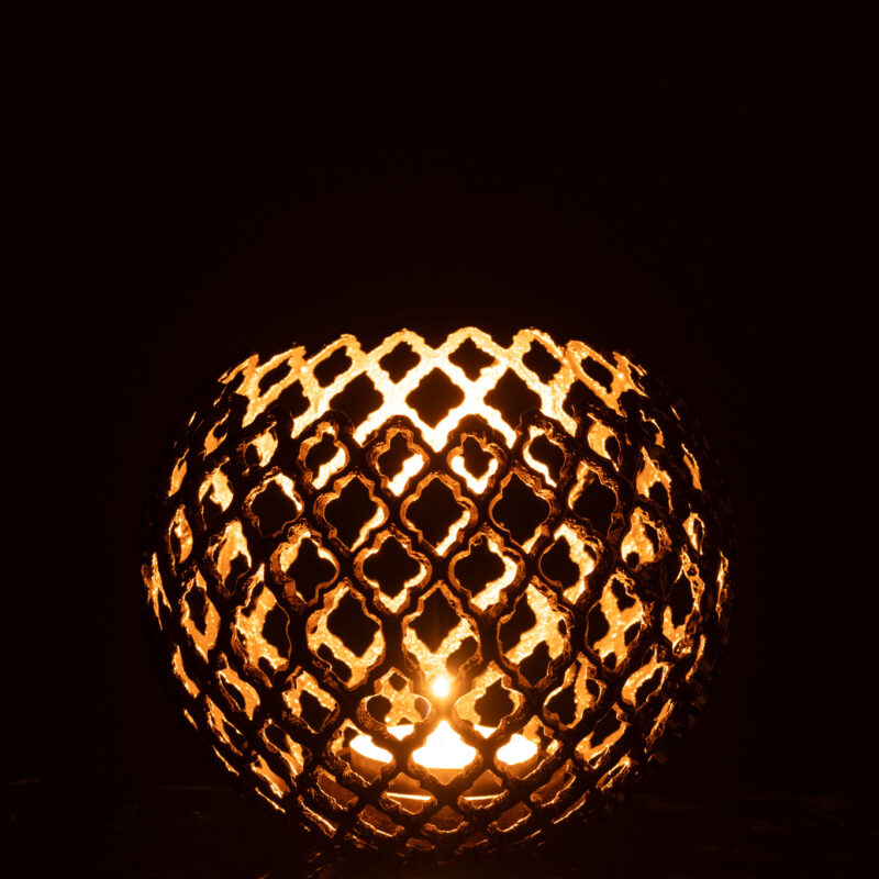 Kerzenhalter Aluminium gold groß