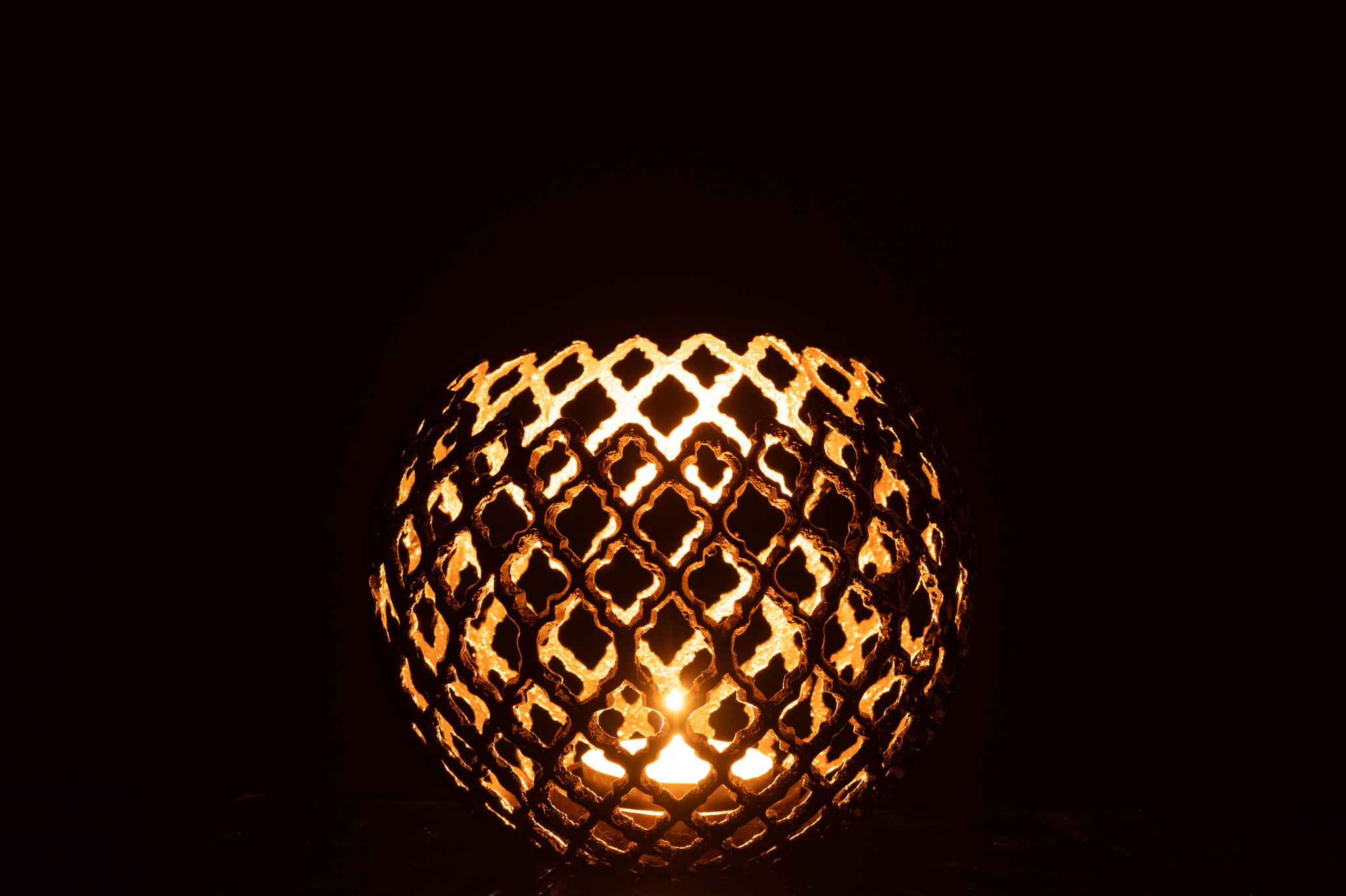 Kerzenhalter Aluminium gold groß – Bild 2