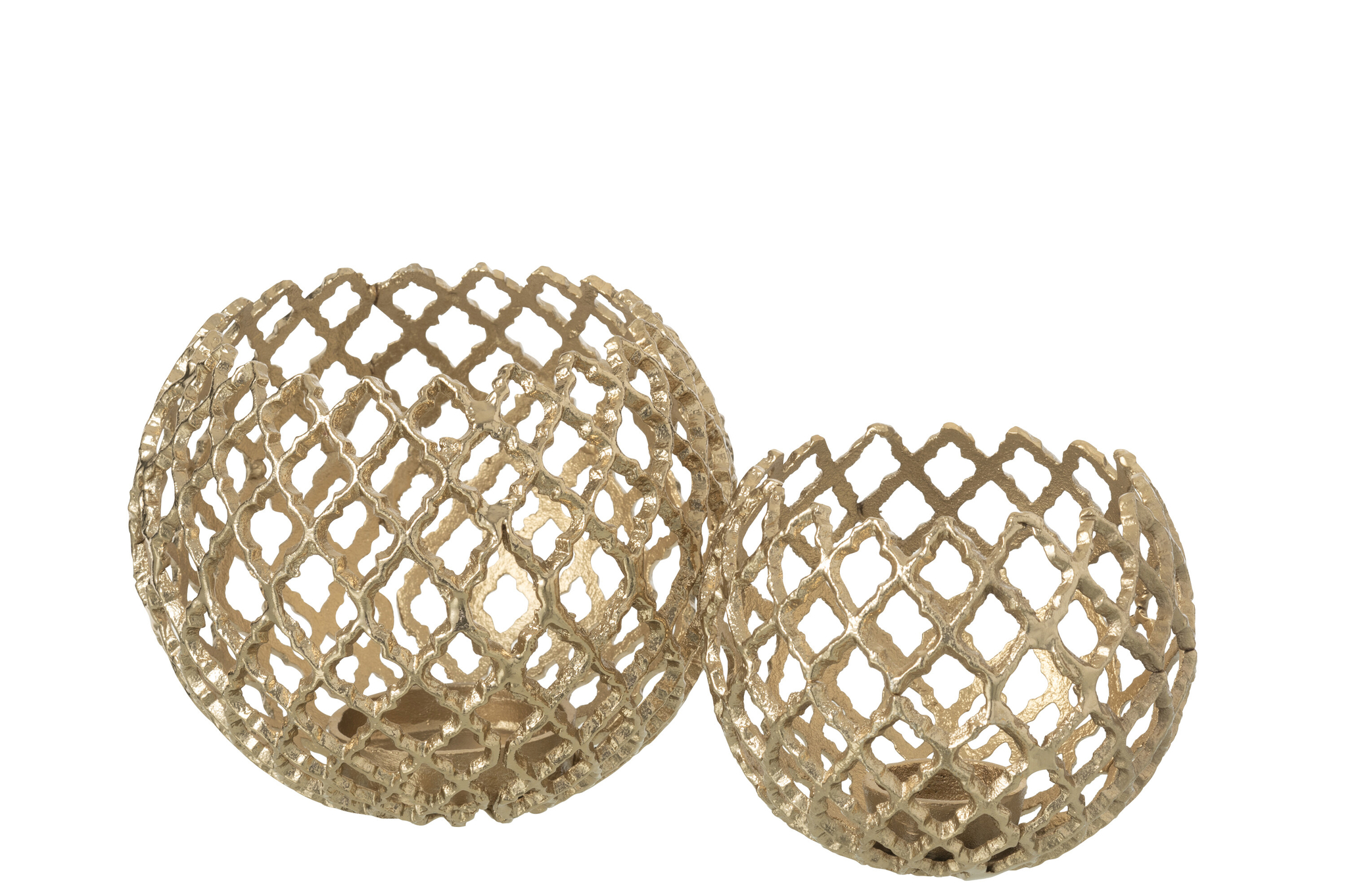 Kerzenhalter Aluminium gold groß – Bild 3