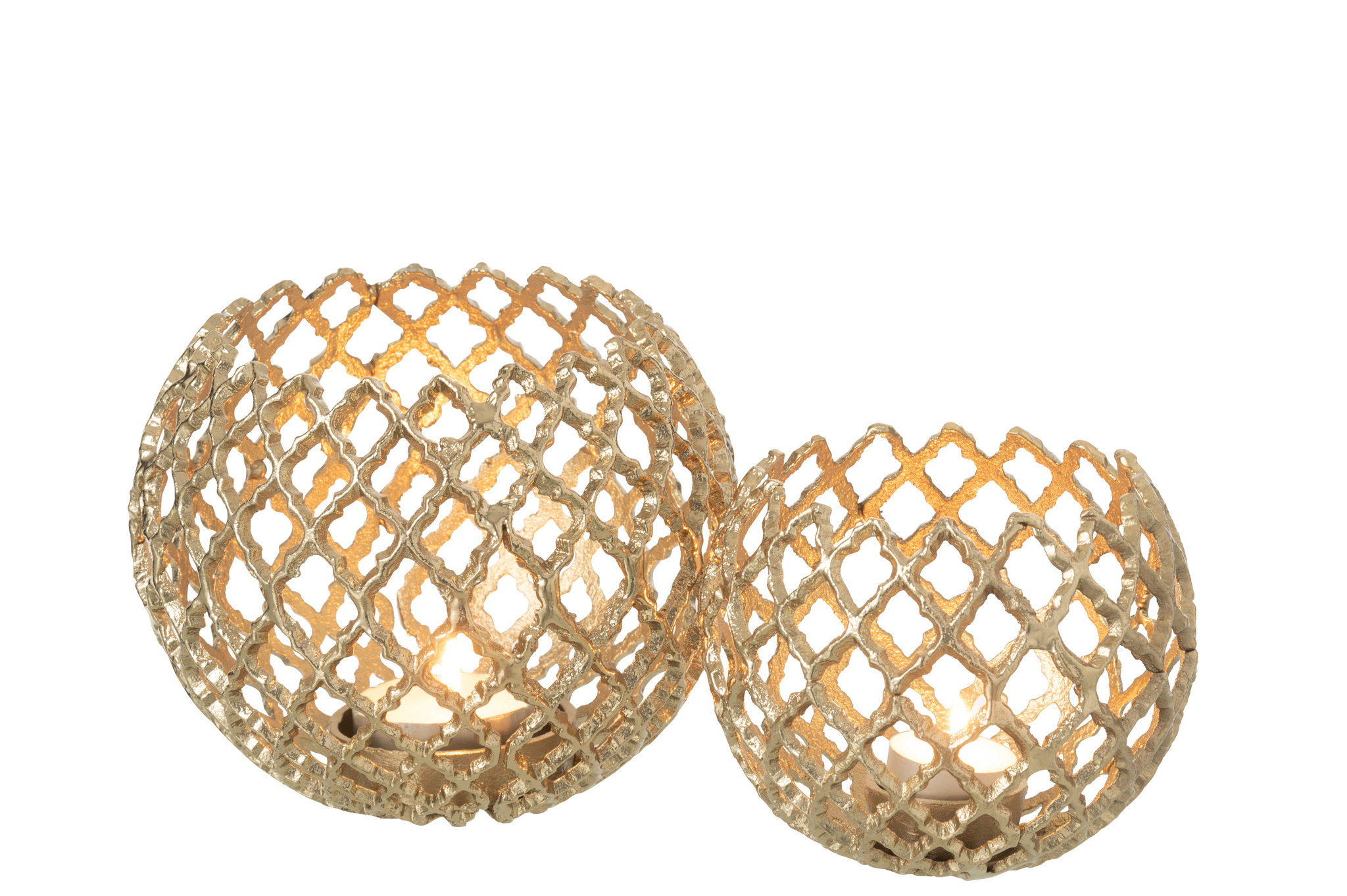 Kerzenhalter Aluminium gold groß – Bild 4