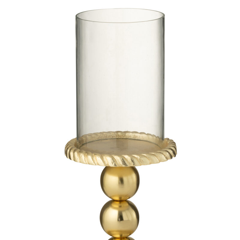 Kerzenhalter Aluminium gold