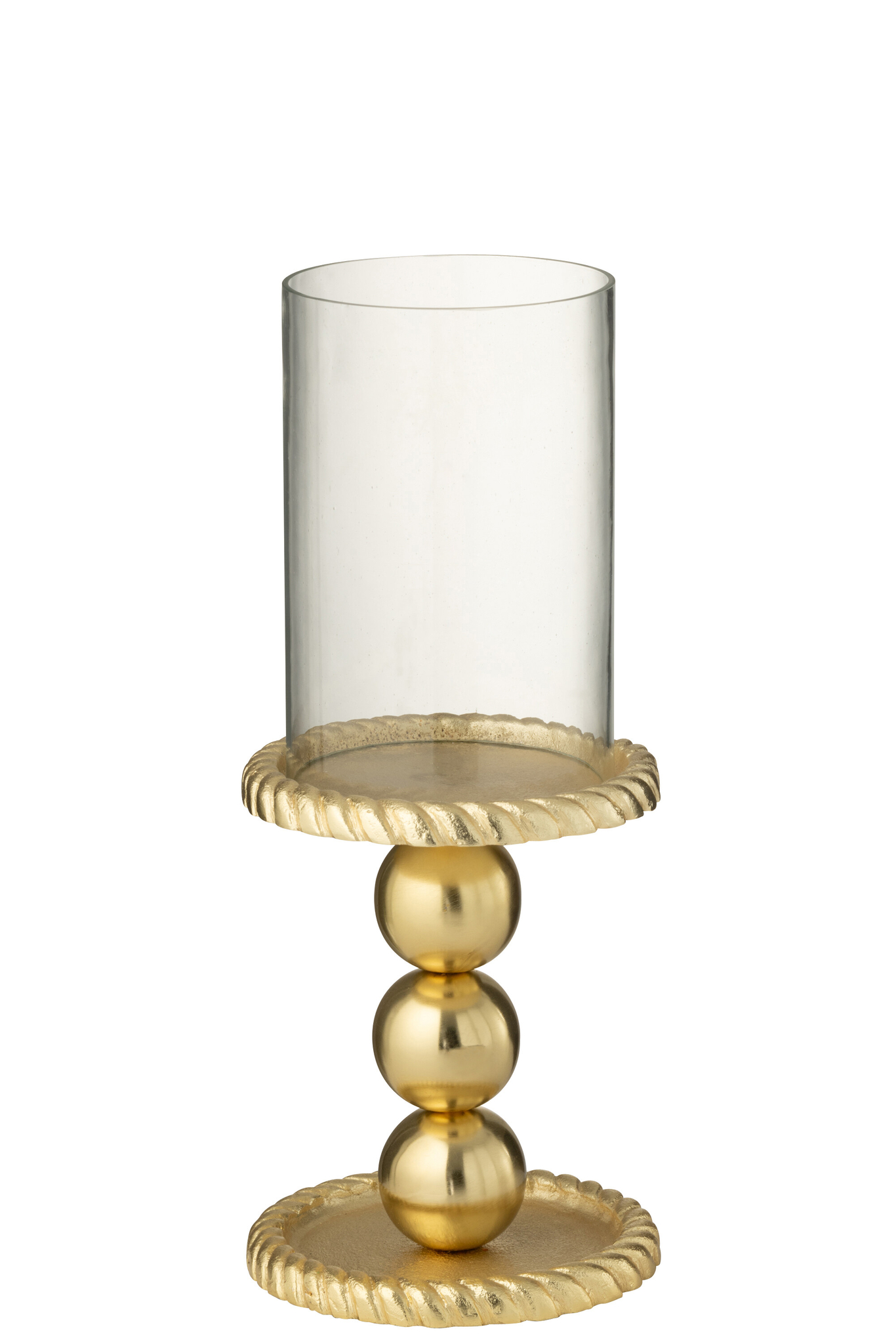 Kerzenhalter Aluminium gold – Bild 2