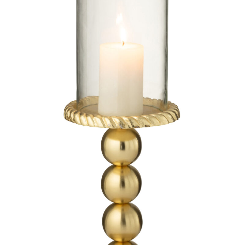 Kerzenhalter Aluminium gold groß