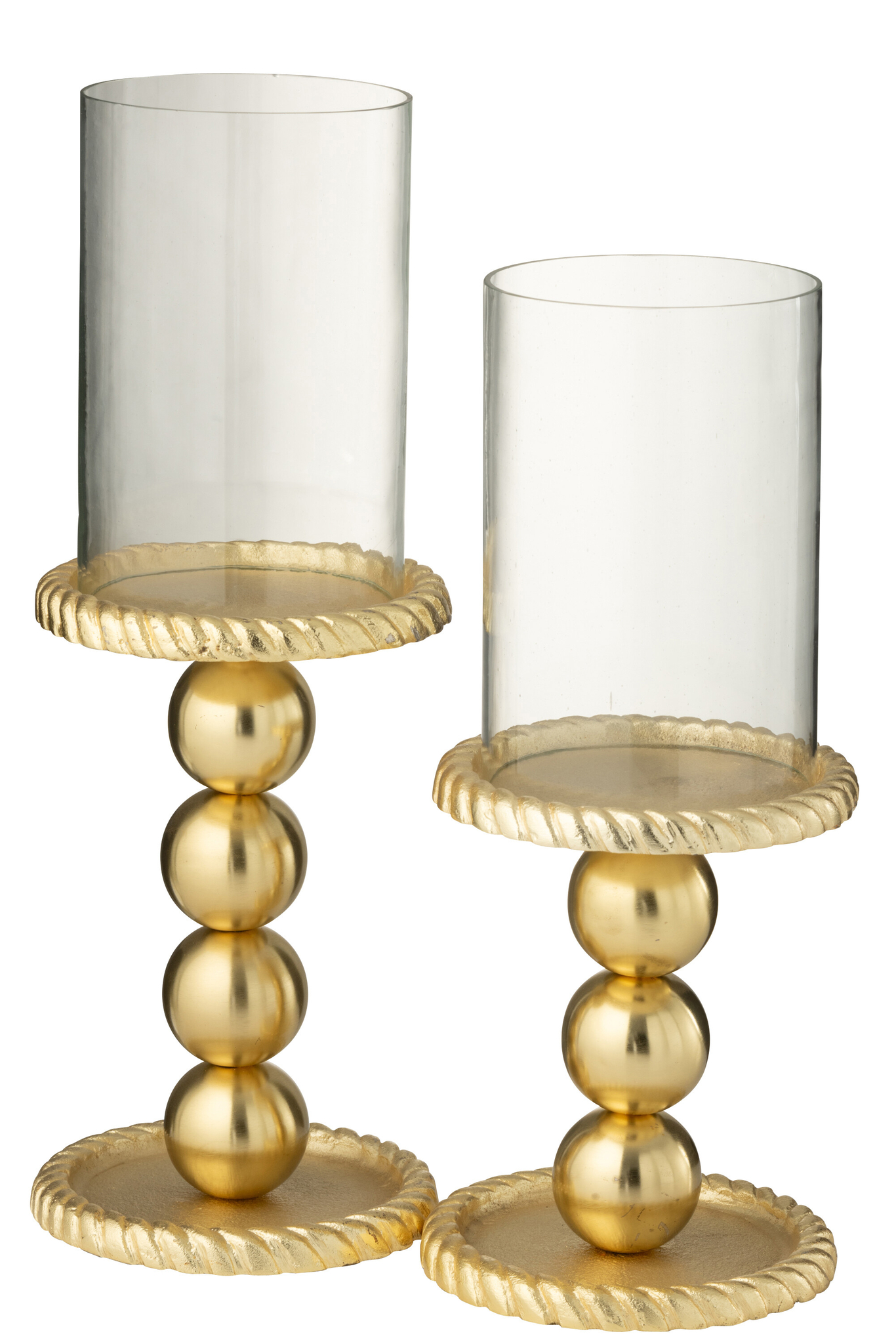 Kerzenhalter Aluminium gold groß – Bild 2