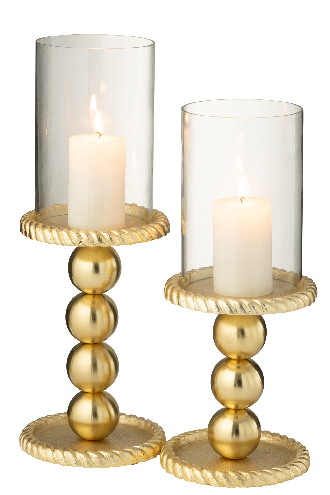 Kerzenhalter Aluminium gold groß – Bild 3