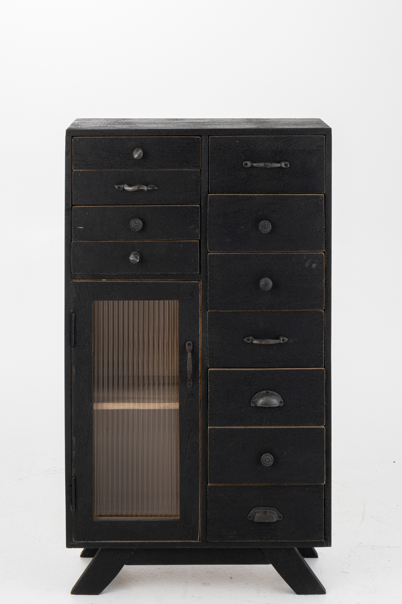 Schrank aus Mangoholz mit Glas – Bild 3