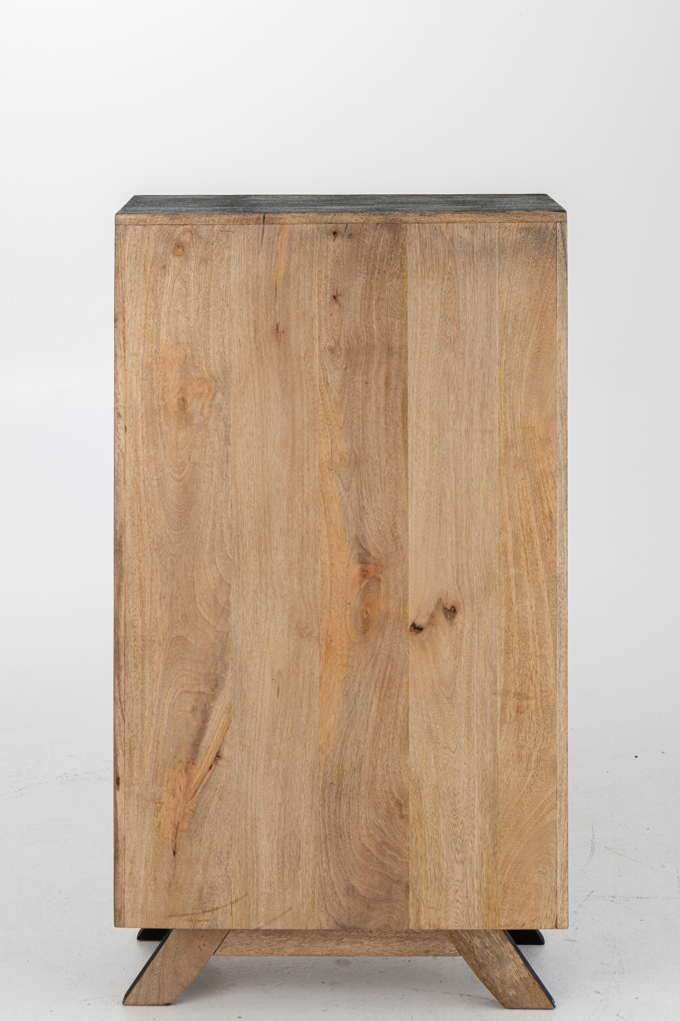 Schrank aus Mangoholz mit Glas – Bild 5