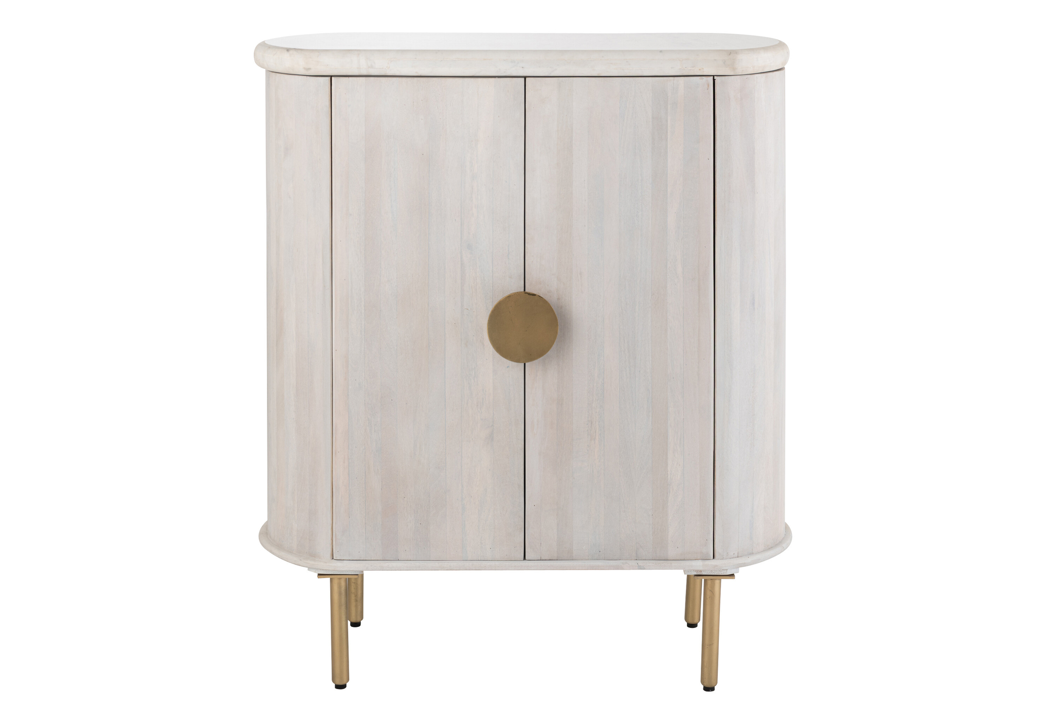 Schrank aus Mangoholz mit Marmorplatte – Bild 3