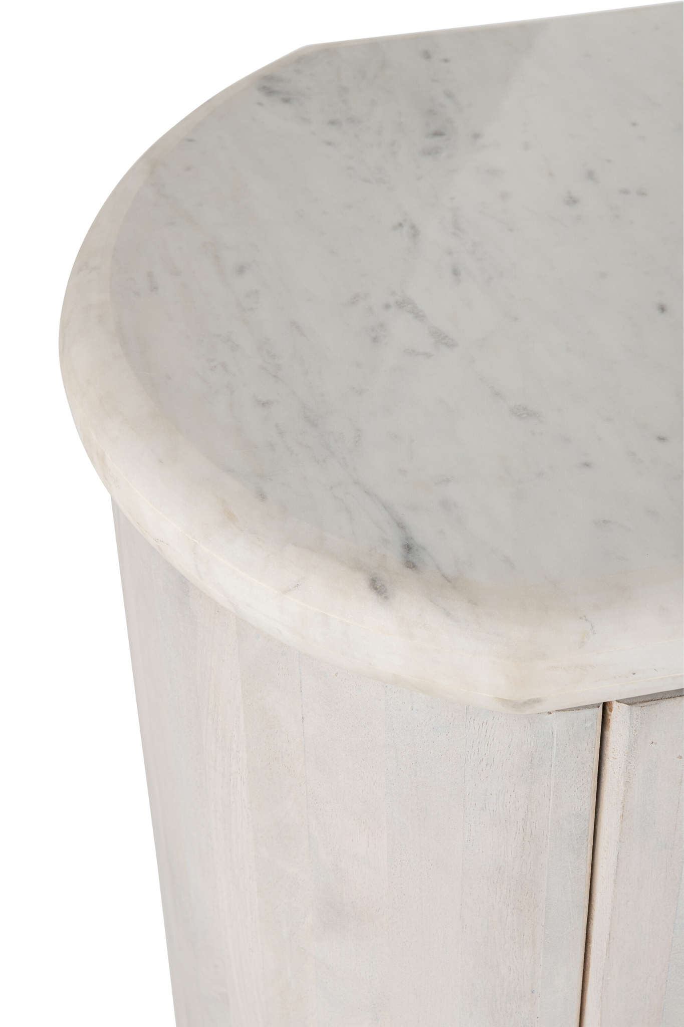 Schrank aus Mangoholz mit Marmorplatte – Bild 8