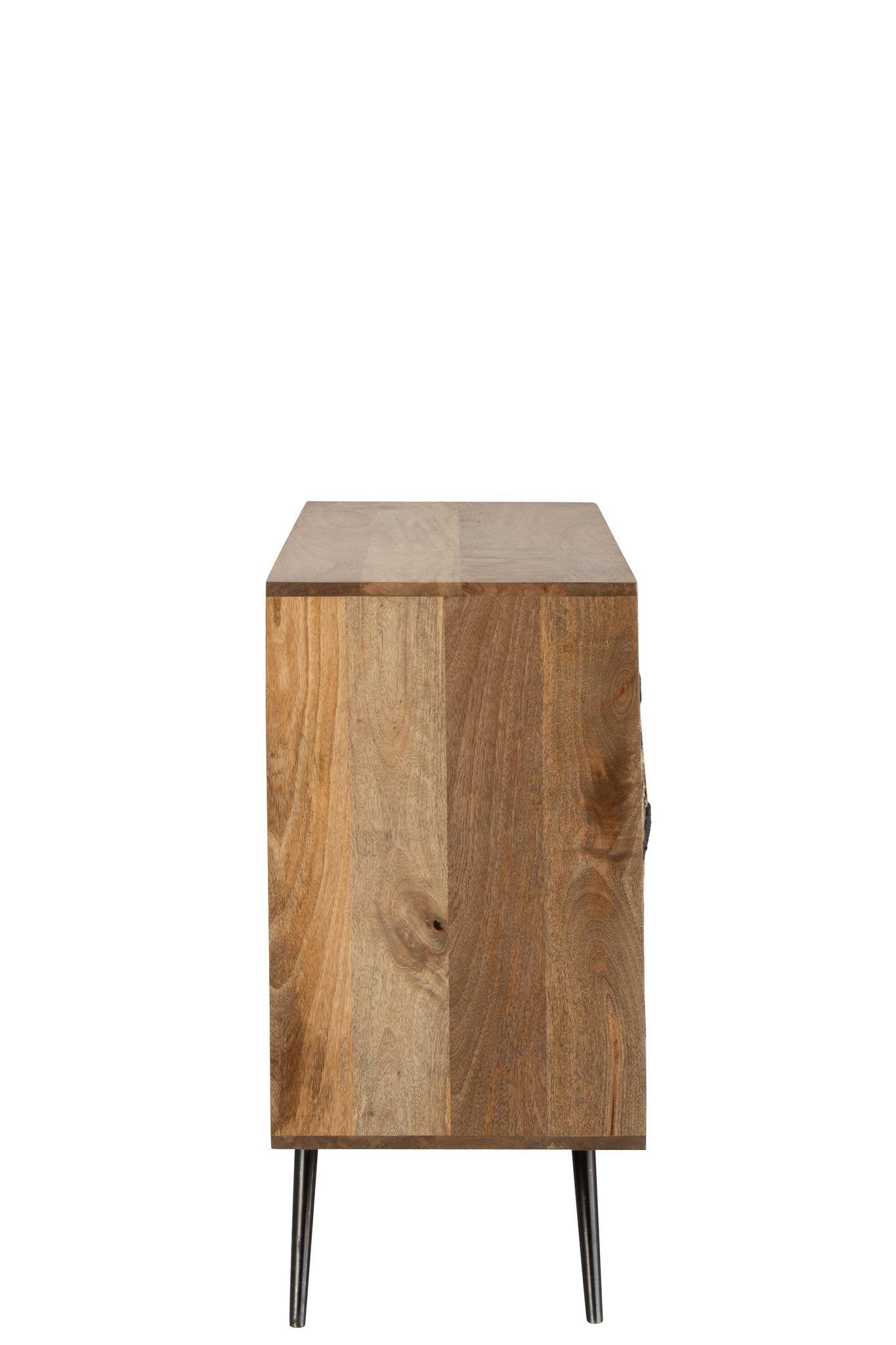 Schrank aus Mangoholz mit Faden Optik – Bild 5