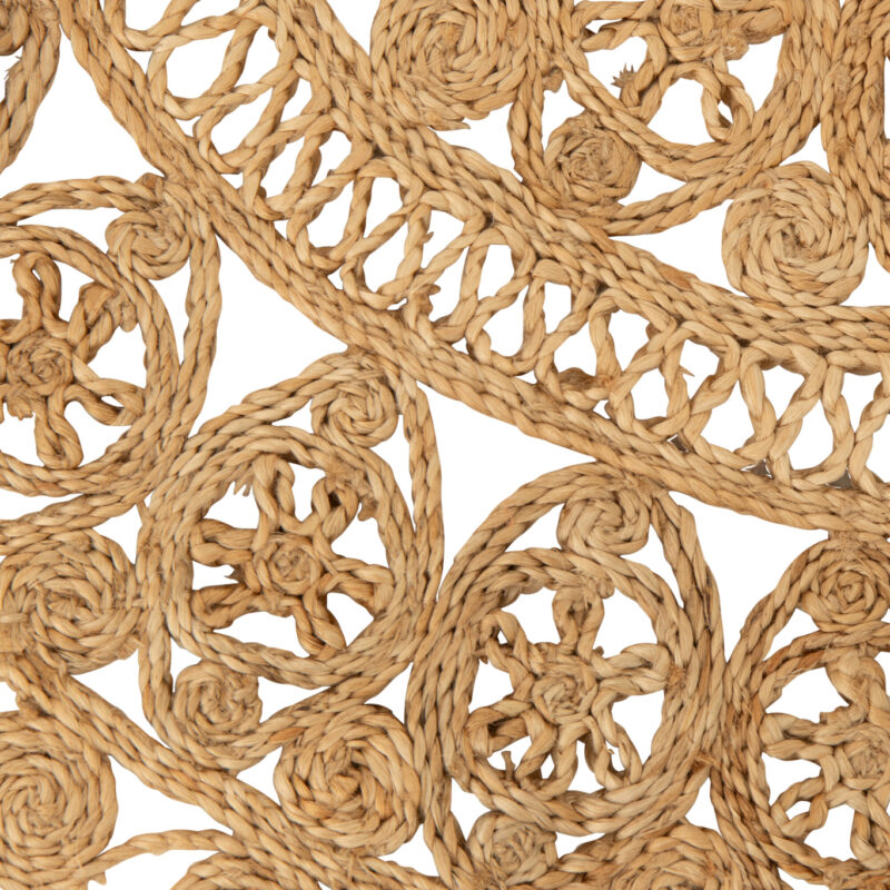 Kleiner runder Jute-Teppich