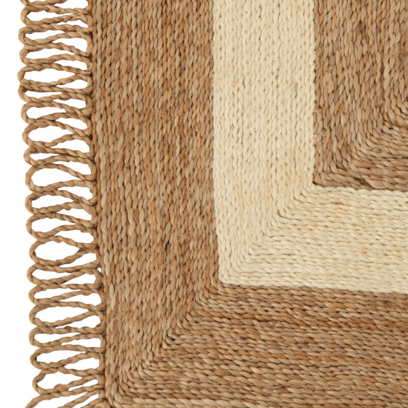 Rechteckiger Juteteppich