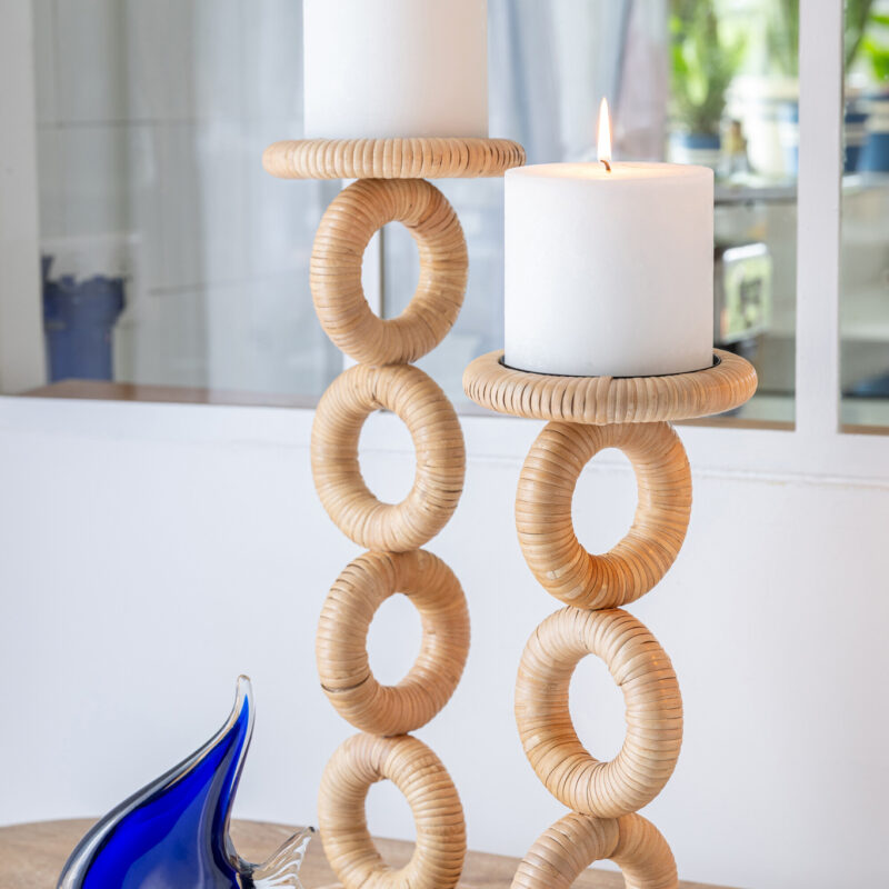 Kerzenhalter Ring klein Naturmaterialien