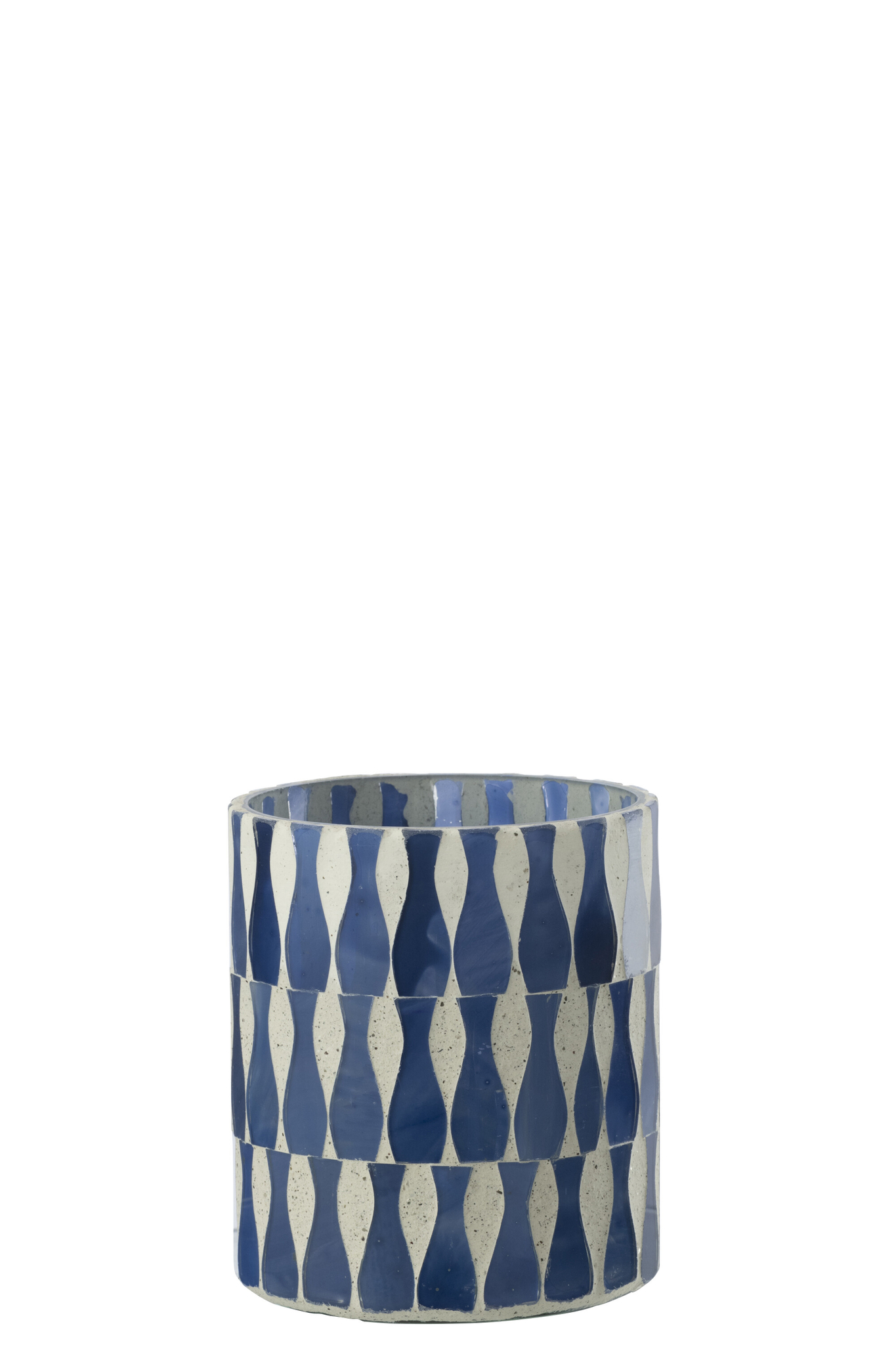 Kerzenhalter Glas mittel blau – Bild 4